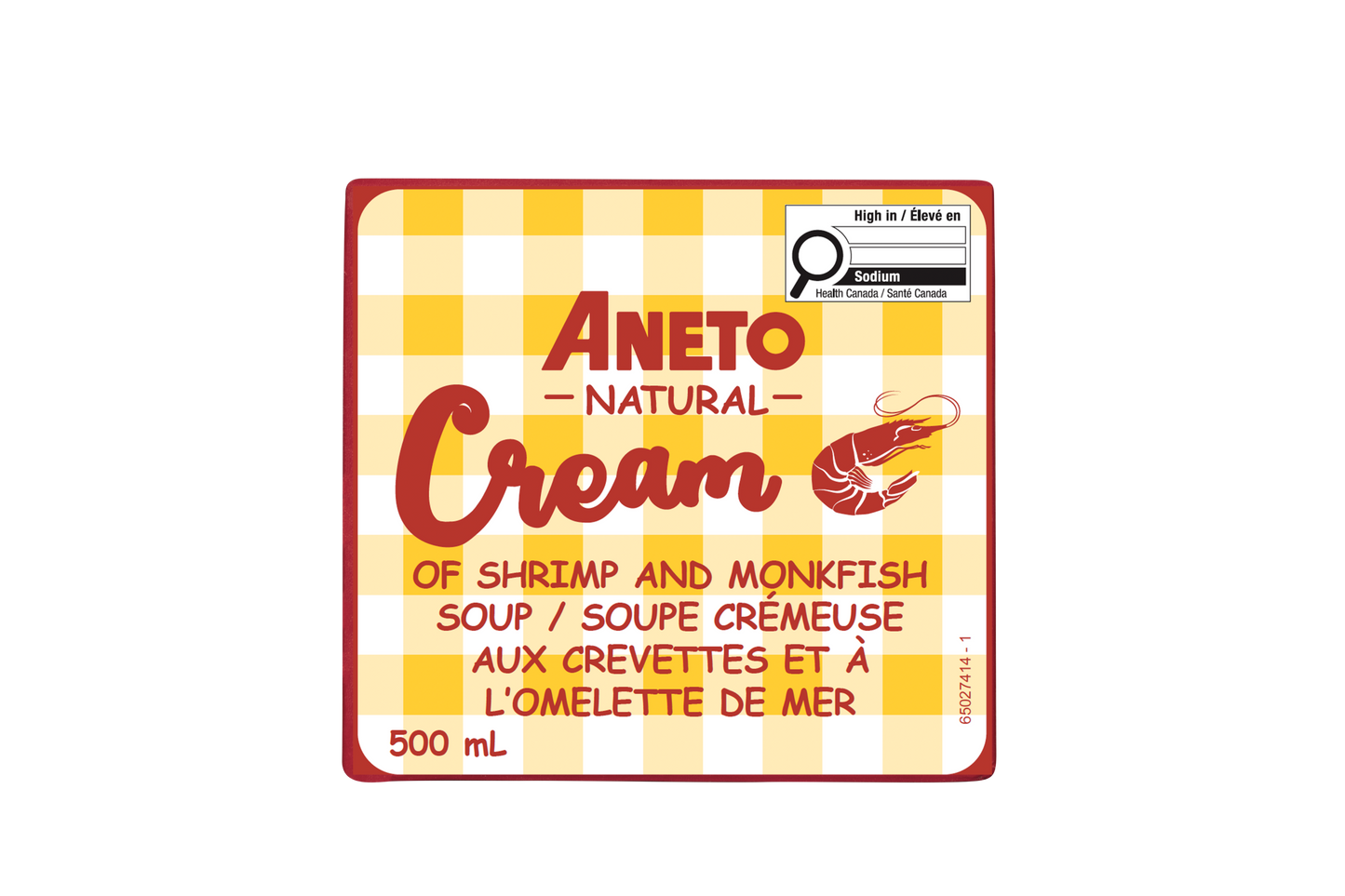 Aneto 100% Natural Shrimp and Monkfish Cream 500 ml