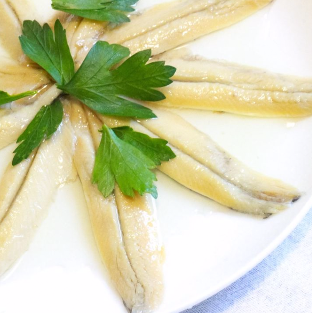 Herpac White Anchovy Fillets in Oil and Vinegar 130 g
