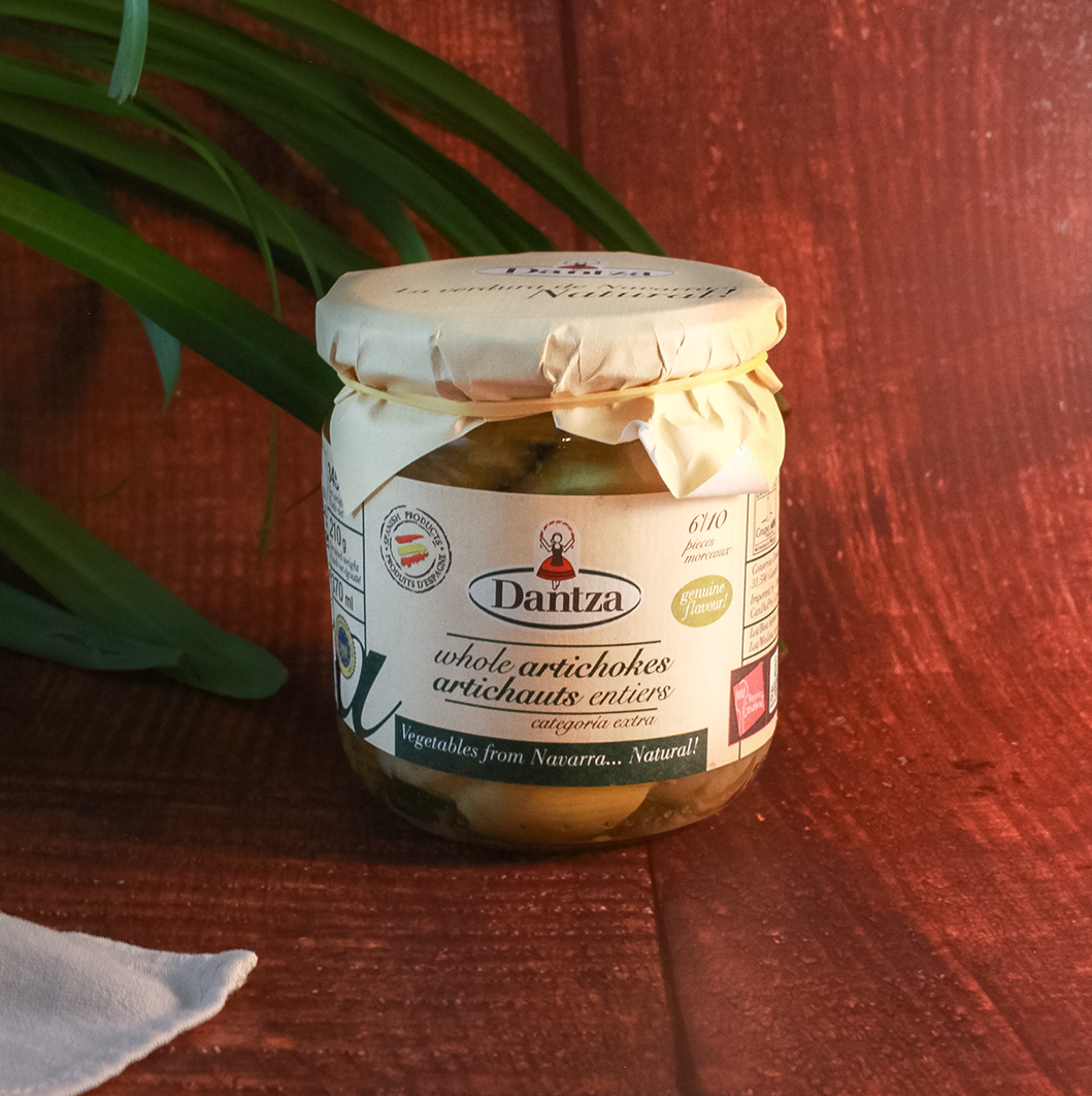 Dantza DO Tudela Whole Artichokes The Spanish Store Preserved Vegetables and Conservas online for Tapas Night and Charcuterie