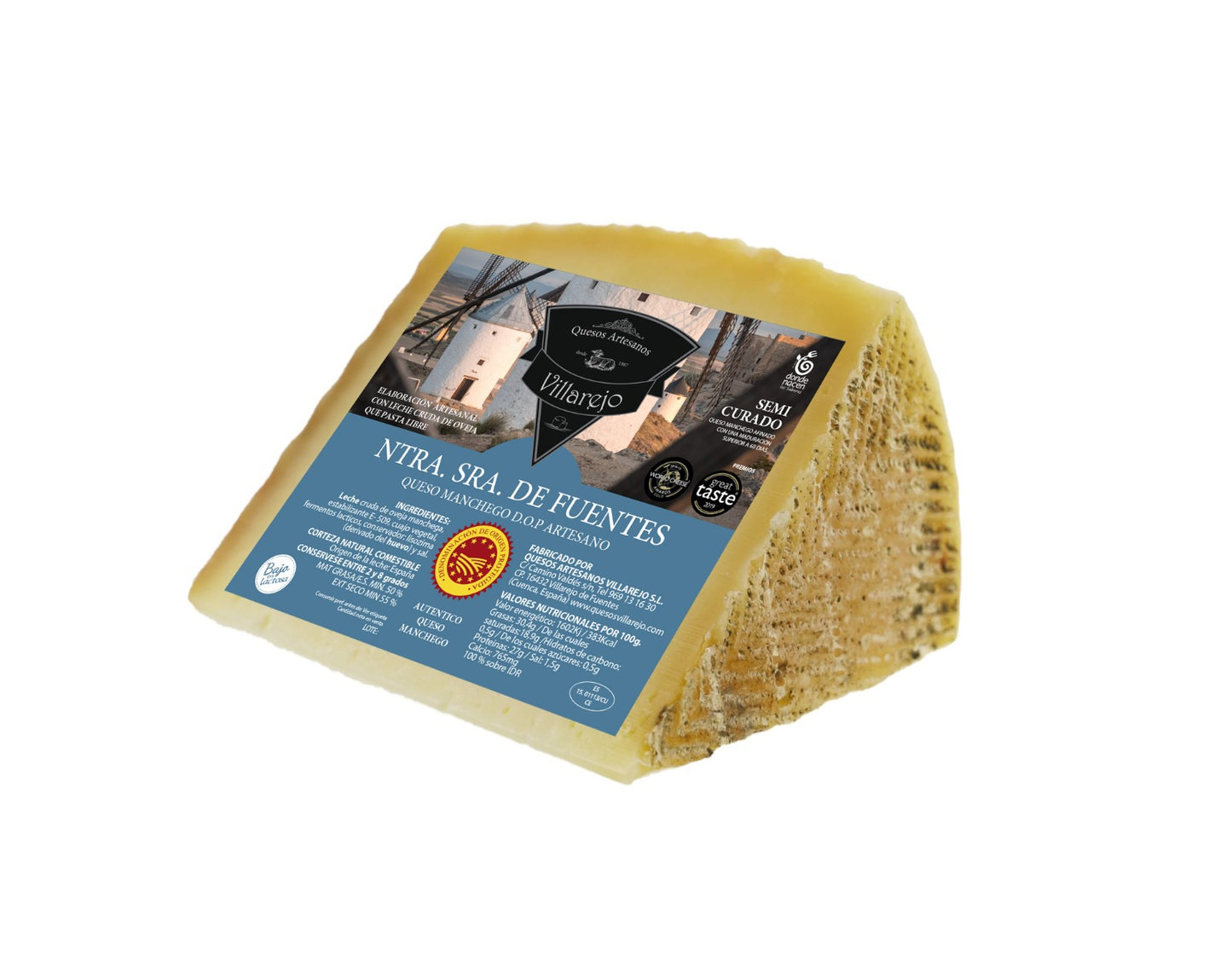 Artisan DOP Manchego Cheese Semicured 3M "Ntra. Sra. de Fuentes"