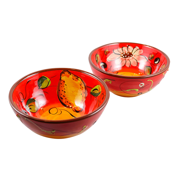 Ceramic Antonio Ortiz 2-Piece Gazpacho Bowl Set