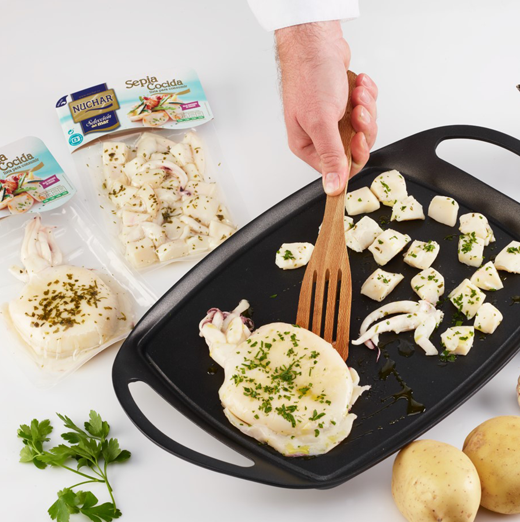 Seiche cuite Nuchar, tranchée 200 g