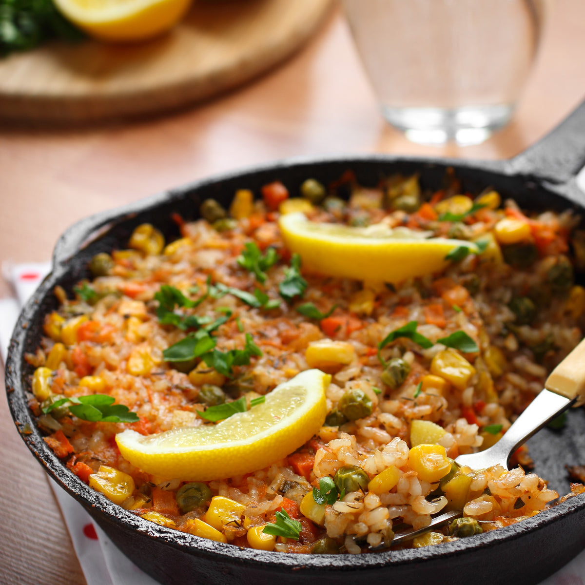Vegetable Rice Paella Kit 255 g - Complete with Rice, Olive Oil & Seasoning