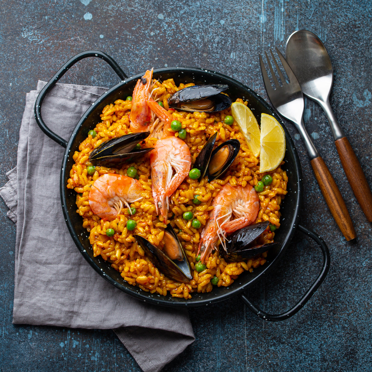 Seafood Rice Paella Kit 255 g - Complete with Rice & Olive oil & Seasoning
