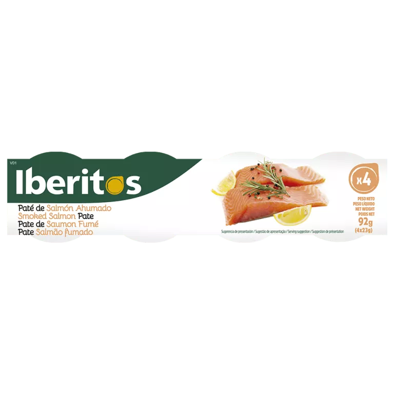 Iberitos Smoked Salmon Pate 4 x 23 g