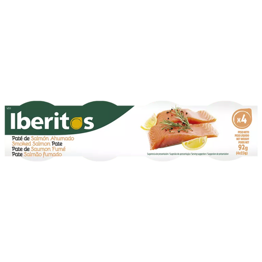 Iberitos Smoked Salmon Pate 4 x 23 g