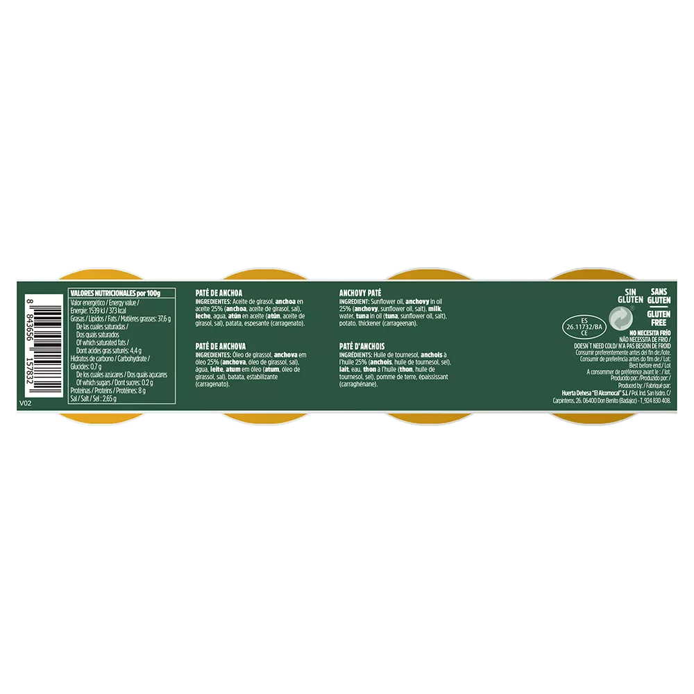 Iberitos Anchovy Pate 4 x 23 g Pack