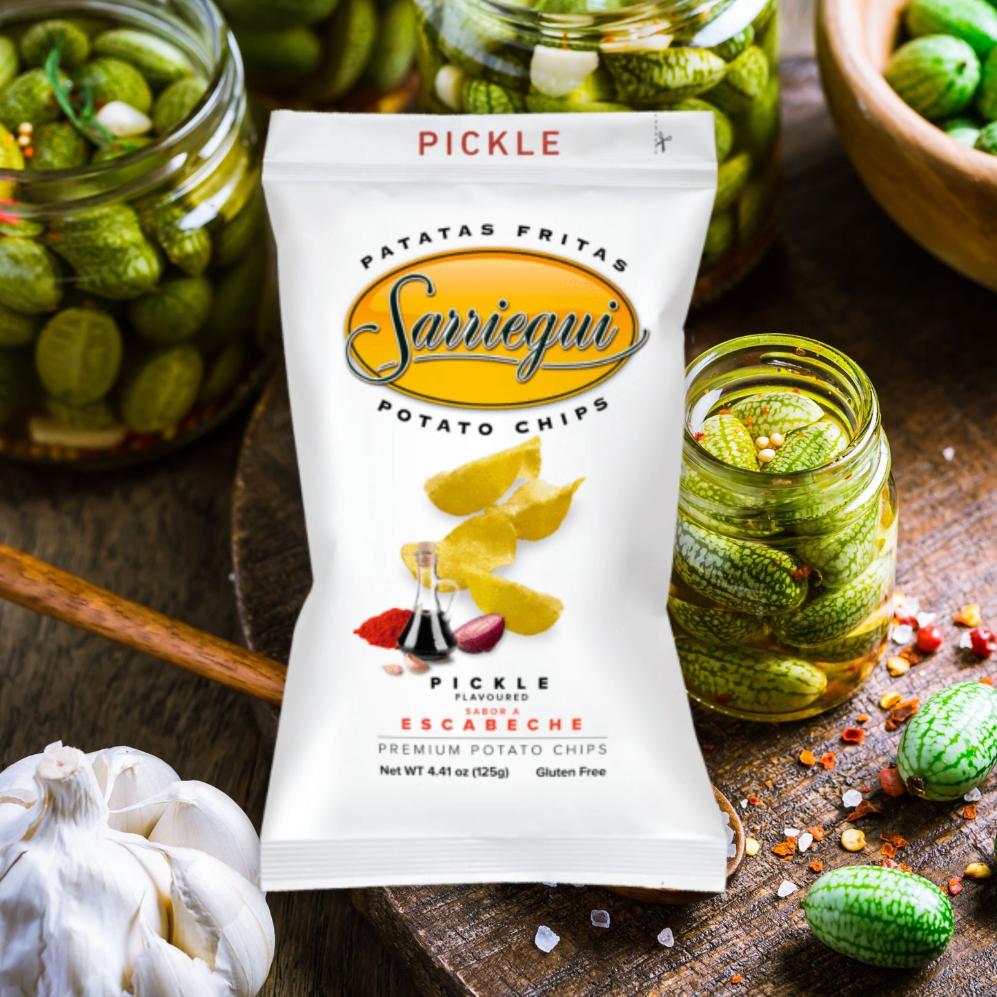 Sarriegui Pickled Flavour Chips 125 g