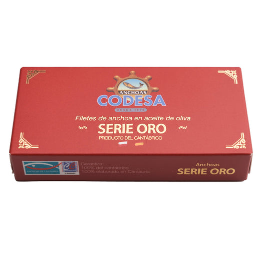 Codesa Cantabrian Anchovy fillets in olive oil 48 g (8-9 fillets) can - SERIE ORO