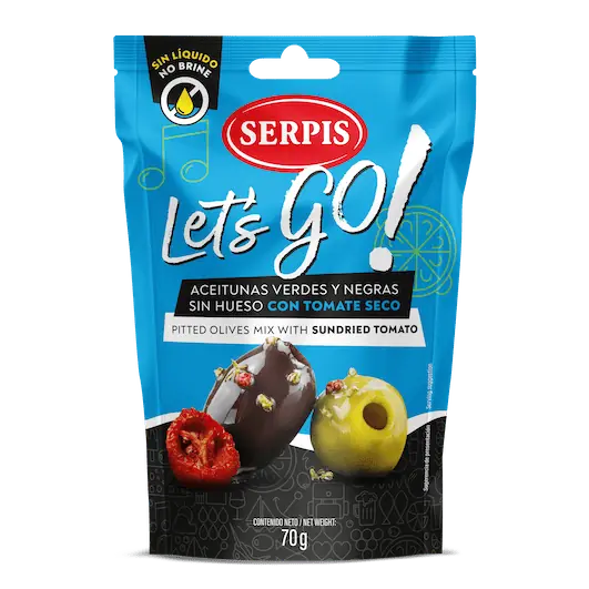 Serpis Lets Go Olive with Sundried tomato pitted 70 g