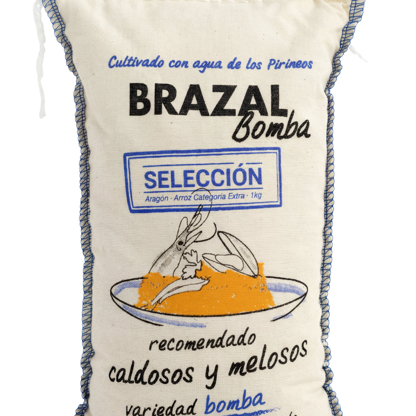 Brazal Bomba Rice in textile bag 1 kg