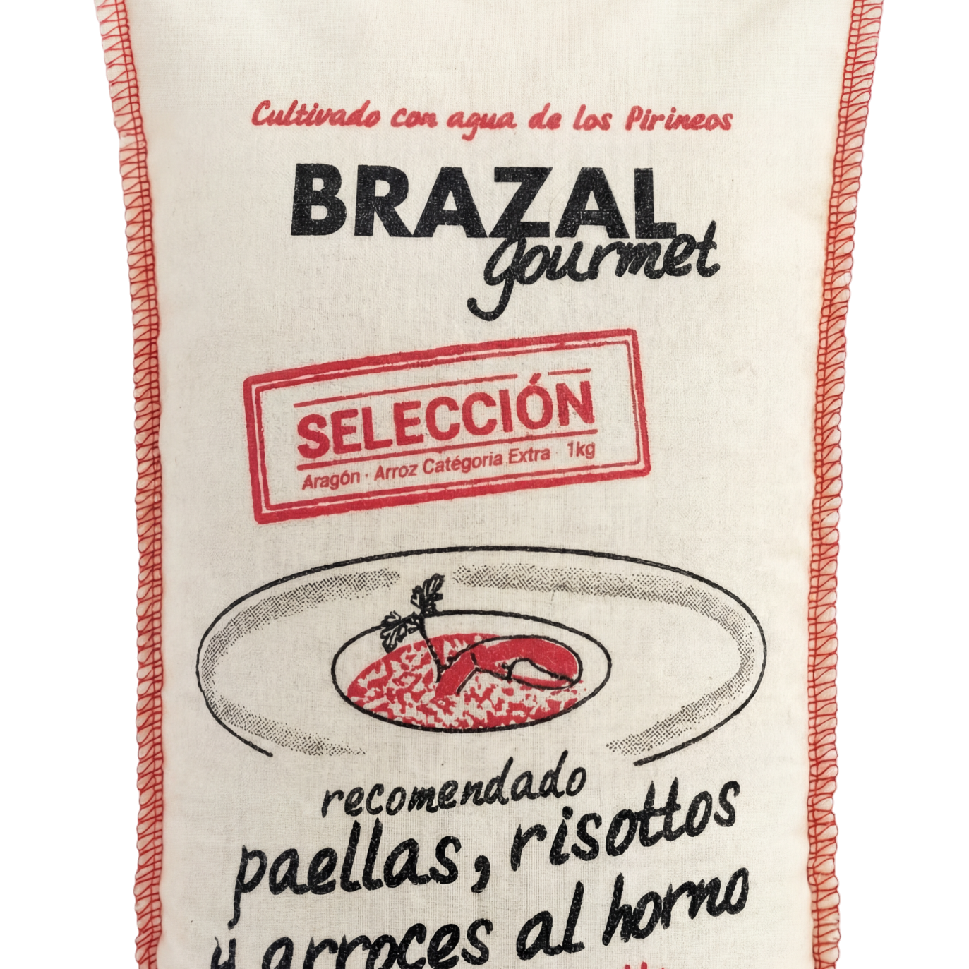 Brazal Round Rice in textile bag 1 kg