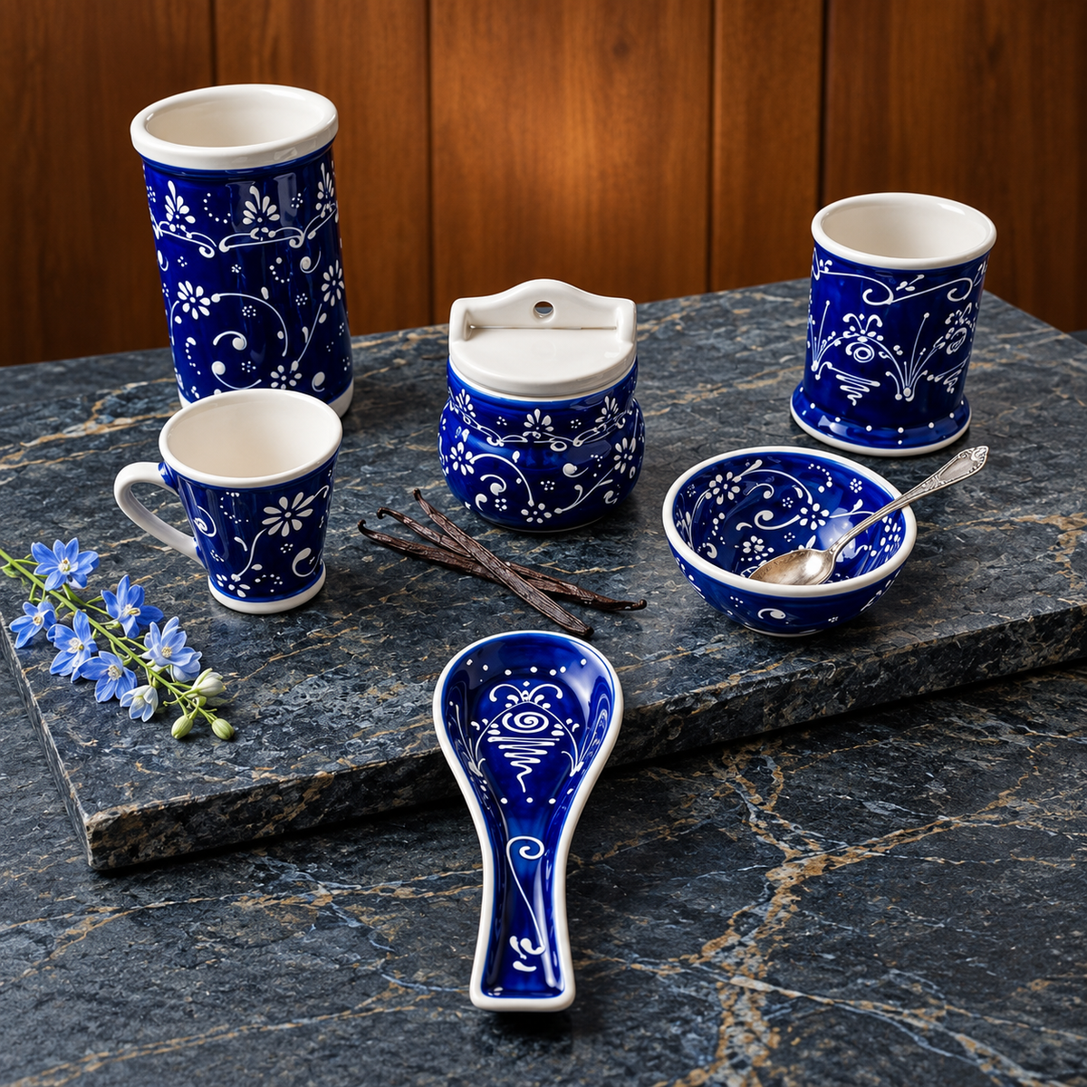 Hand-Painted Spanish Ceramic Set – Imported from Spain