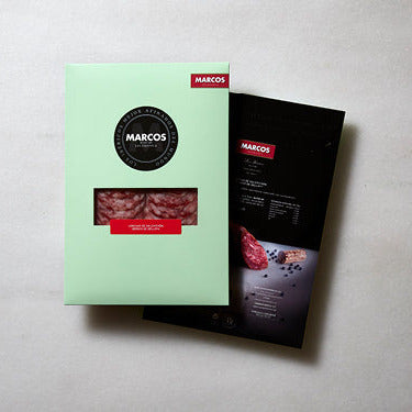 Marcos Iberian Acorn-Fed Salchichon Presliced Gourmet, 75% Iberian 75 g