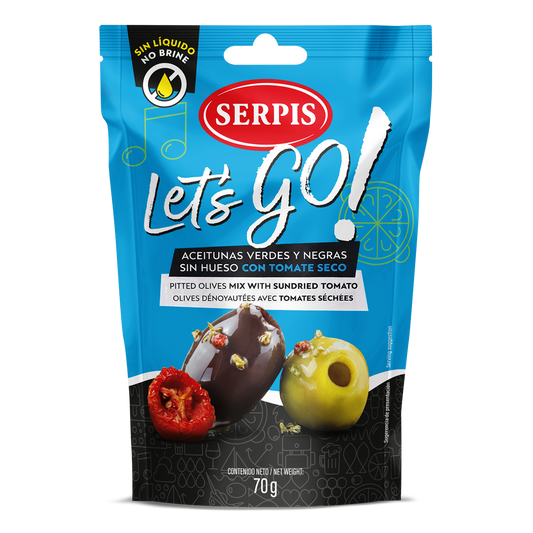 Serpis Lets Go Olive with Sundried tomato pitted 70 g