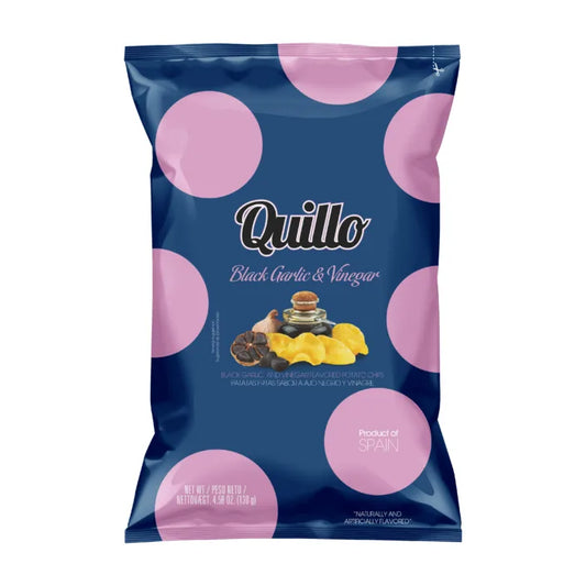 Quillo Black Garlic & Vinegar chips 130 g