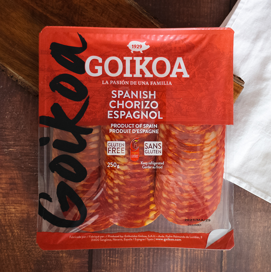 Goikoa Spanish Chorizo - Presliced - Shop online in Canada for Spanish foods