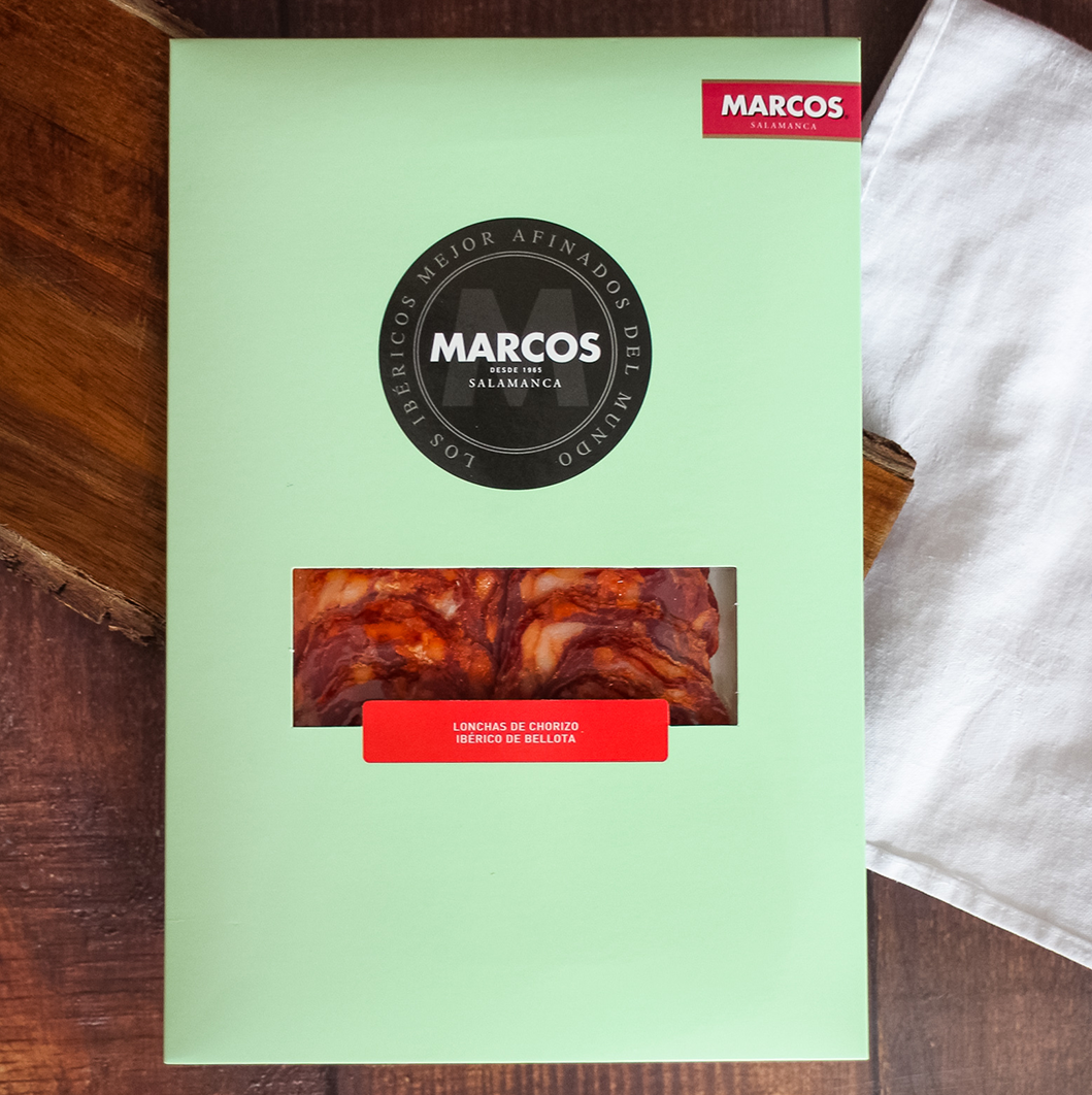 Marcos Chorizo de bellota ibérique pré-coupé Gourmet, 75% ibérique 75 g