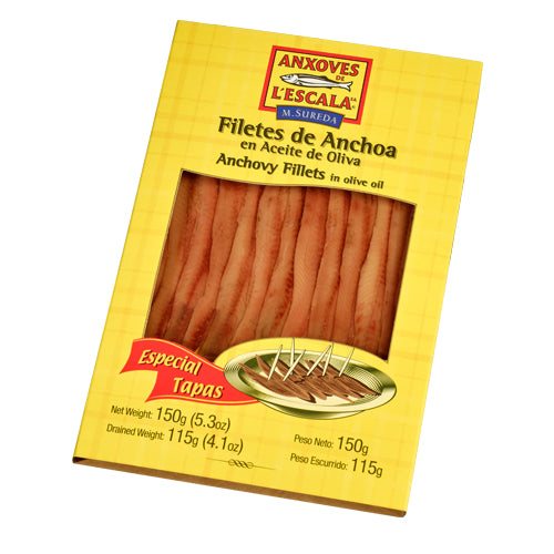 L'Escala Anchovy Fillets in Olive Oil 150g