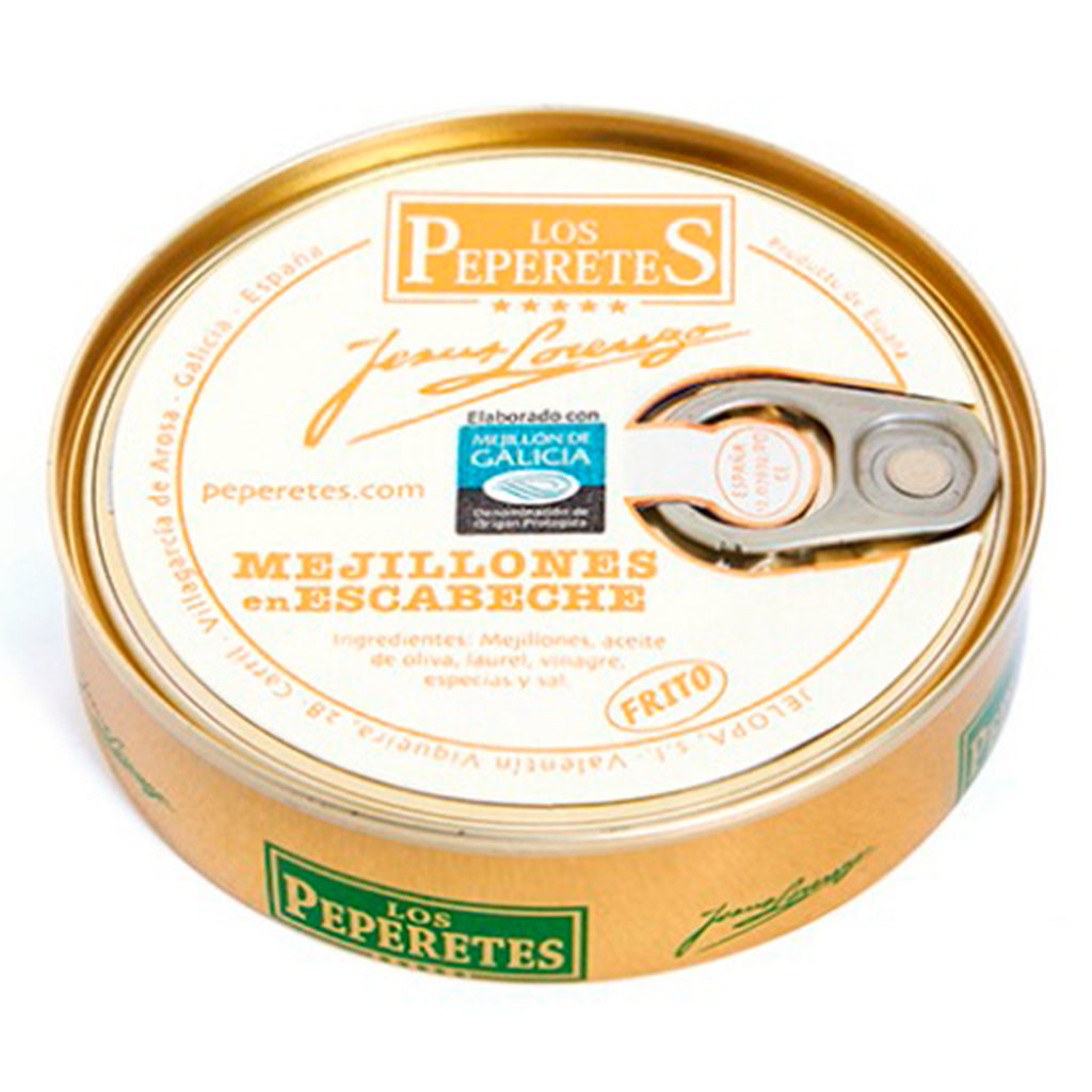 Los Peperetes Mussels in Pickled Sauce |  Spanish Seafood Conservas available for delivery in Canada | Shop Online The Spanish Store 