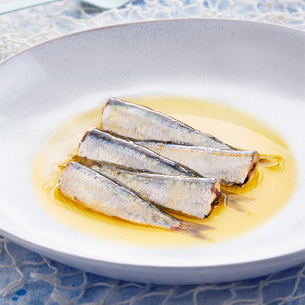 Los Peperetes Small Sardines in Olive Oil |  Spanish Seafood Conservas available for delivery in Canada | Shop Online The Spanish Store 