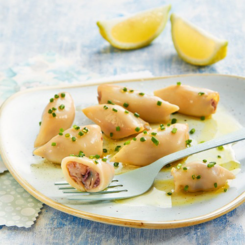 Los Peperetes Small Squids in Olive Oil |  Spanish Seafood Conservas available for delivery in Canada | Shop Online The Spanish Store  