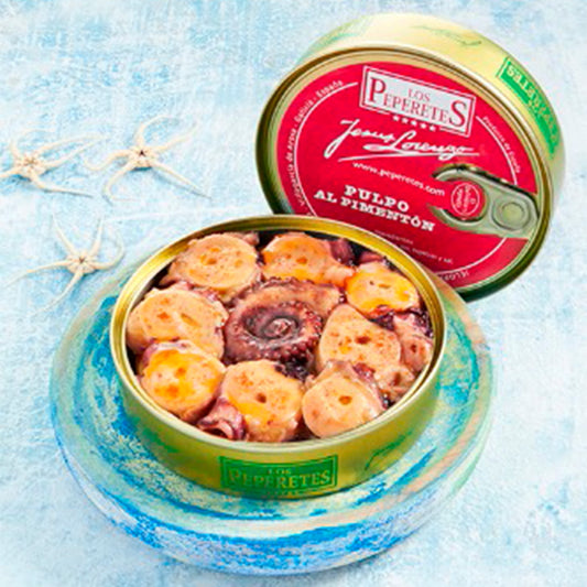 Los Peperetes Octopus in Paprika Sauce |  Spanish Seafood Conservas available for delivery in Canada | Shop Online The Spanish Store 