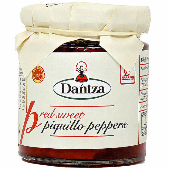 Dantza DO Lodosa Whole Red Piquillo Peppers | Preserved vegetables and conserves for Spanish tapas in Canada