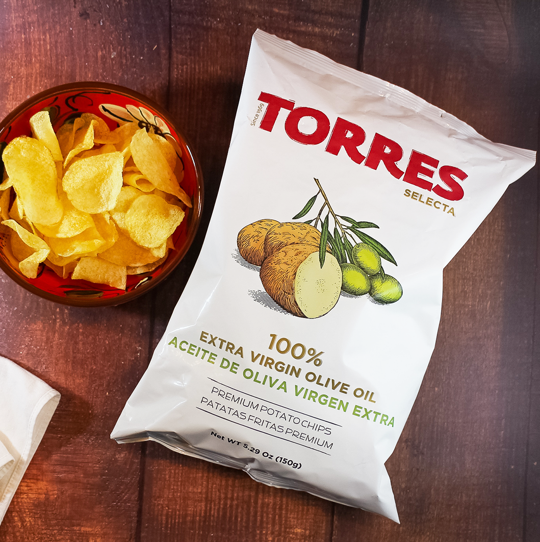 Torres Selecta 100% Extra Virgin Olive Oil Premium Potato Chips | Spanish Imports Gourmet Grocery Food Shop Online The Spanish Store | Torres Chips Toronto