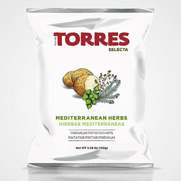 Torres Selecta Mediterranean Herbs Premium Potato Chips from Spain | Spanish Imports Gourmet Grocery Food Shop Online The Spanish Store