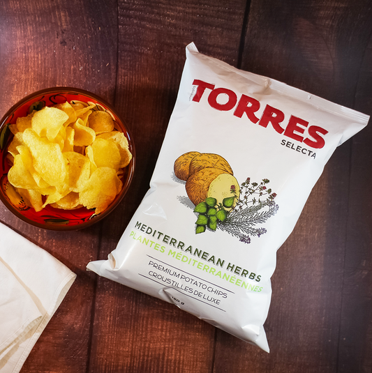 Torres Selecta Mediterranean Herbs Premium Potato Chips 150 g