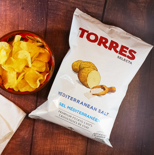 Torres Selecta Mediterranean Sea Salt Premium Potato Chips from Spain | Spanish Imports Gourmet Grocery Food Shop Online The Spanish Store | Torres Chips in Toronto, Ontario - Shop Online