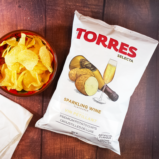Torres Selecta Sparkling Wine Premium Potato Chips form Spain | Spanish Imports Gourmet Grocery Food Shop Online The Spanish Store