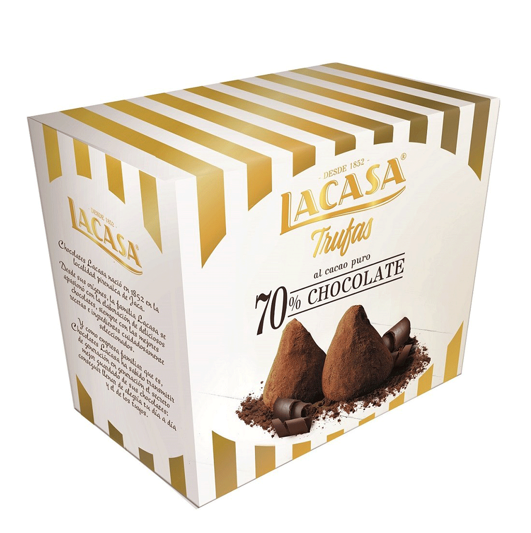 Chocolat Noir Lacasa 70% Truffes 150 g