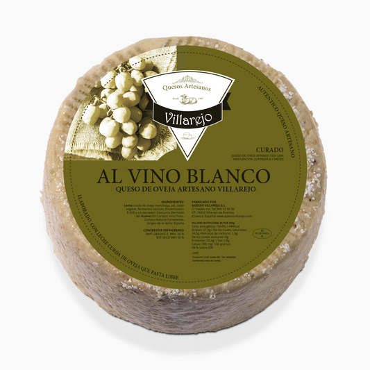 Villarejo Sheep Cheese Cured in White Wine 3 kg