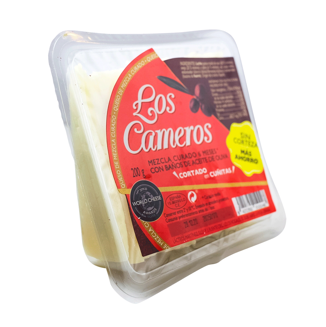 Fromage mélangé Los Cameros affiné 6 mois 200 g Tranches de quartiers