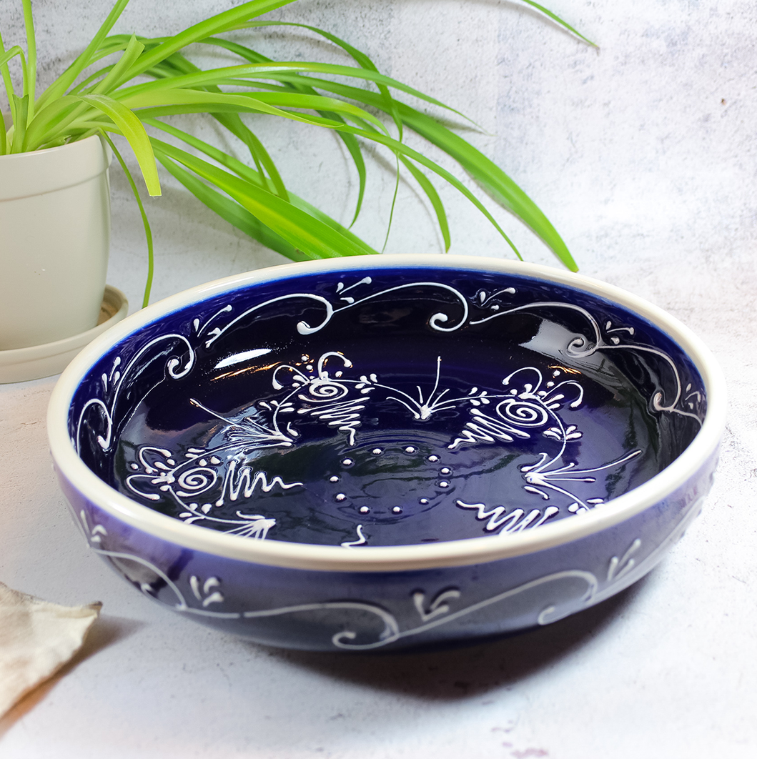Handmade and handpainted ceramics from Spain |Shop online in Canada Salad Bowl Ceramic