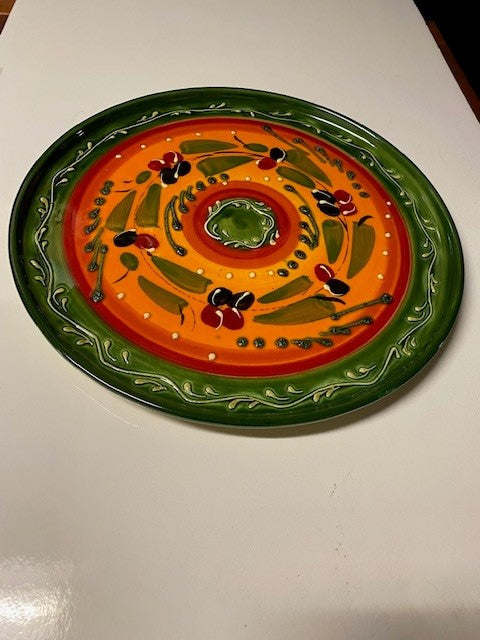 Ceramic Antonio Ortiz Large Pizza Plate