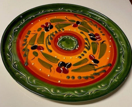 Ceramic Antonio Ortiz Large Pizza Plate