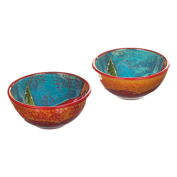Antonio Ortiz 2-Piece Gazpacho Bowl Set, Handmade Ceramics from Spain available in Canada, The Spanish Store, Shop Spanish products online, Toronto Ontario Hamilton Ontario