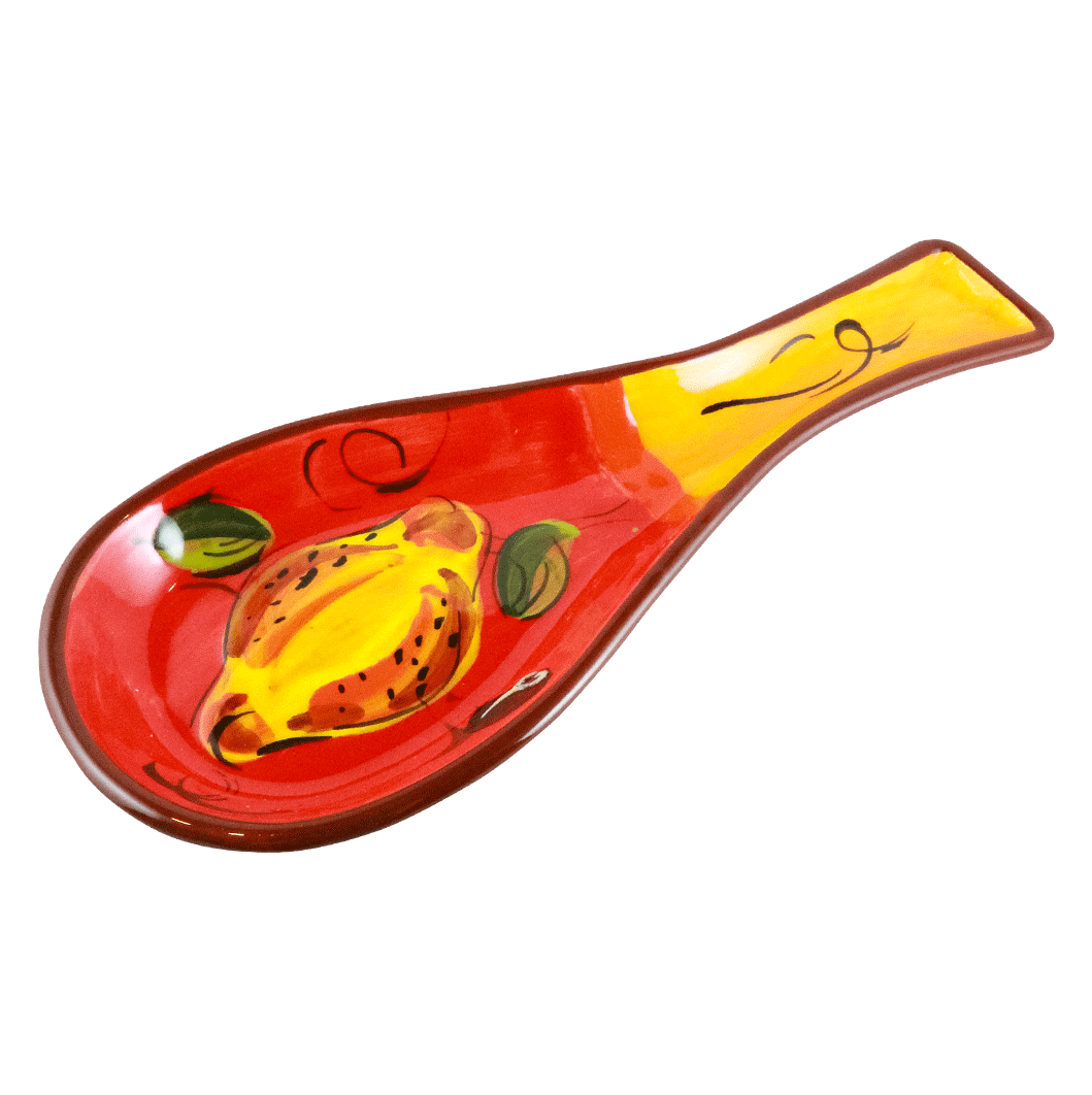 Antonio Ortiz Handmade Spanish Ceramics | Spoon Holder | Shop Online spanishstore Tropical Pattern