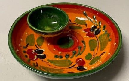 Ceramic Antonio Ortiz Two-in-one Olive Dish
