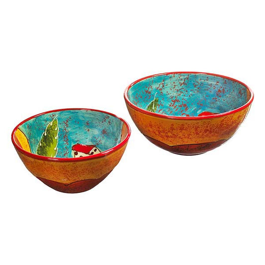 Antonio Ortiz Gazpacho Bowl Kit, handmade and handpainted ceramics imported from Spain,  The Spanish Store, Shop Spanish products online, Toronto Ontario Hamilton Ontario 