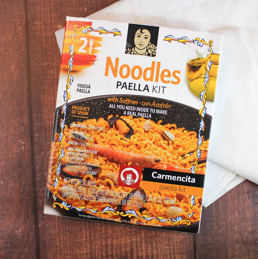 Carmencita Fideua Paella Carton, Make Fideua Noodle Paella at Home easily | Shop online Spanish Imports, The Spanish Store Toronto, Ontario