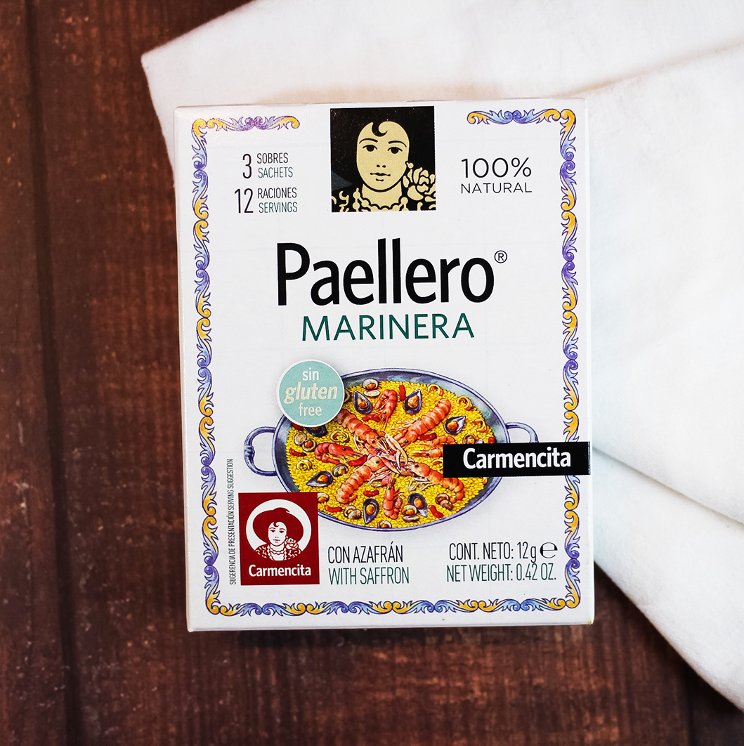 Carmencita Seafood Paellero Mix, Make Spanish paella at home easily | Paella Spanish Food spanishstore Toronto Ontario Hamilton On