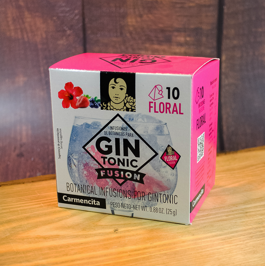 Carmencita Gintonic Fusion Floral Mix Gin & Tonic drink from Spain with flowers | Shop online Spanish drinks and food The Spanish Store, Spanish imports in Canada