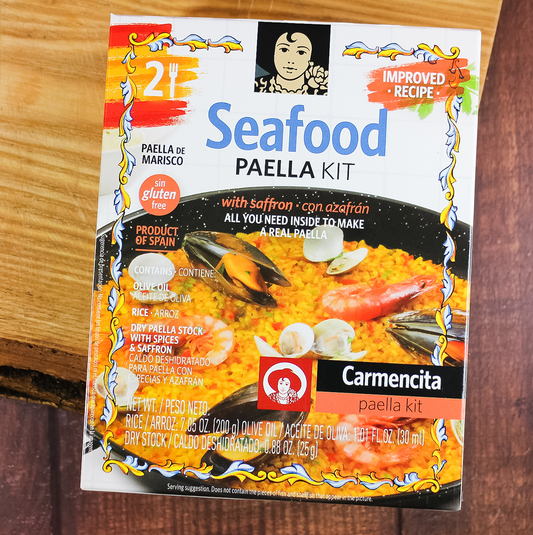 Seafood Rice Paella Kit 255 g - Complete with Rice & Olive oil & Seasoning