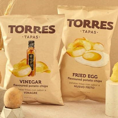 Torres Value Pack - Vinegar and Fried Egg Flavour Chips 125 g