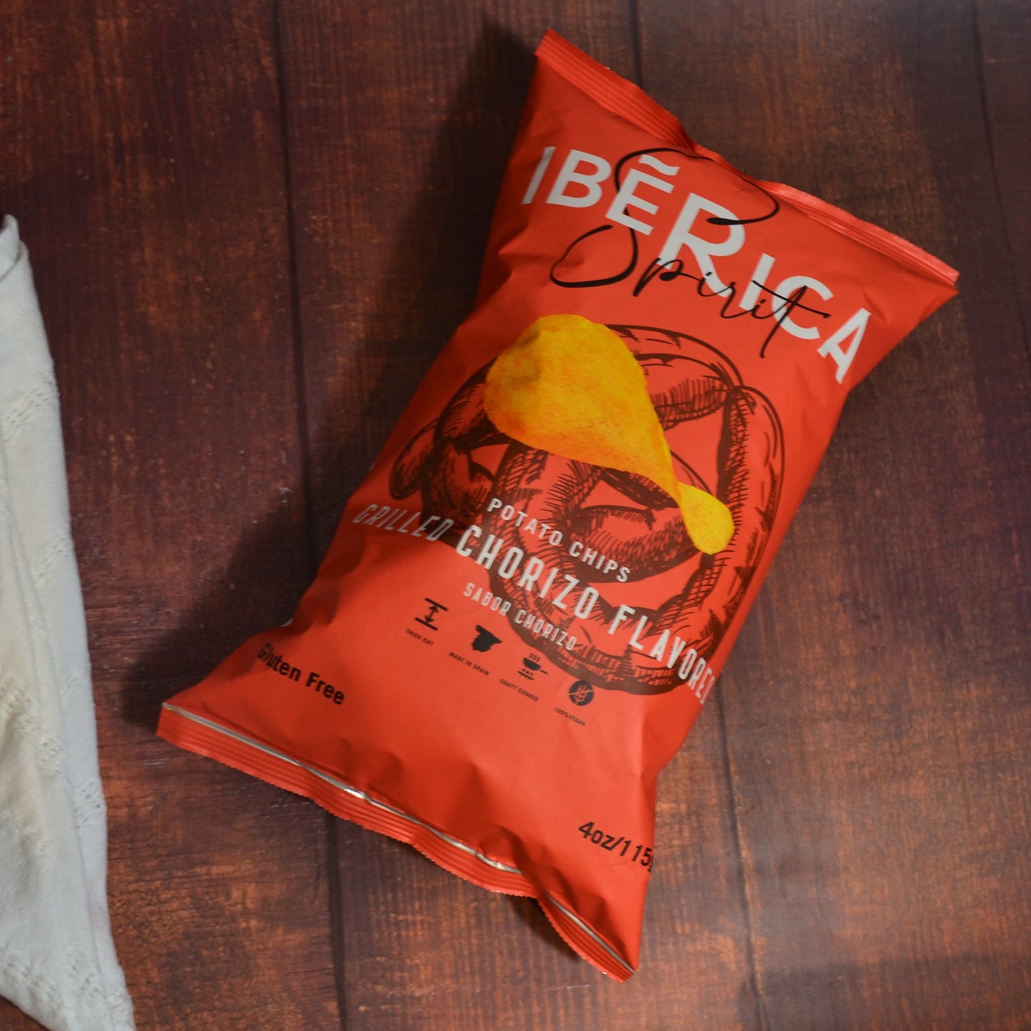 Iberic Grilled Chorizo Gourmet Potato Chips Thick Cut 115 g
