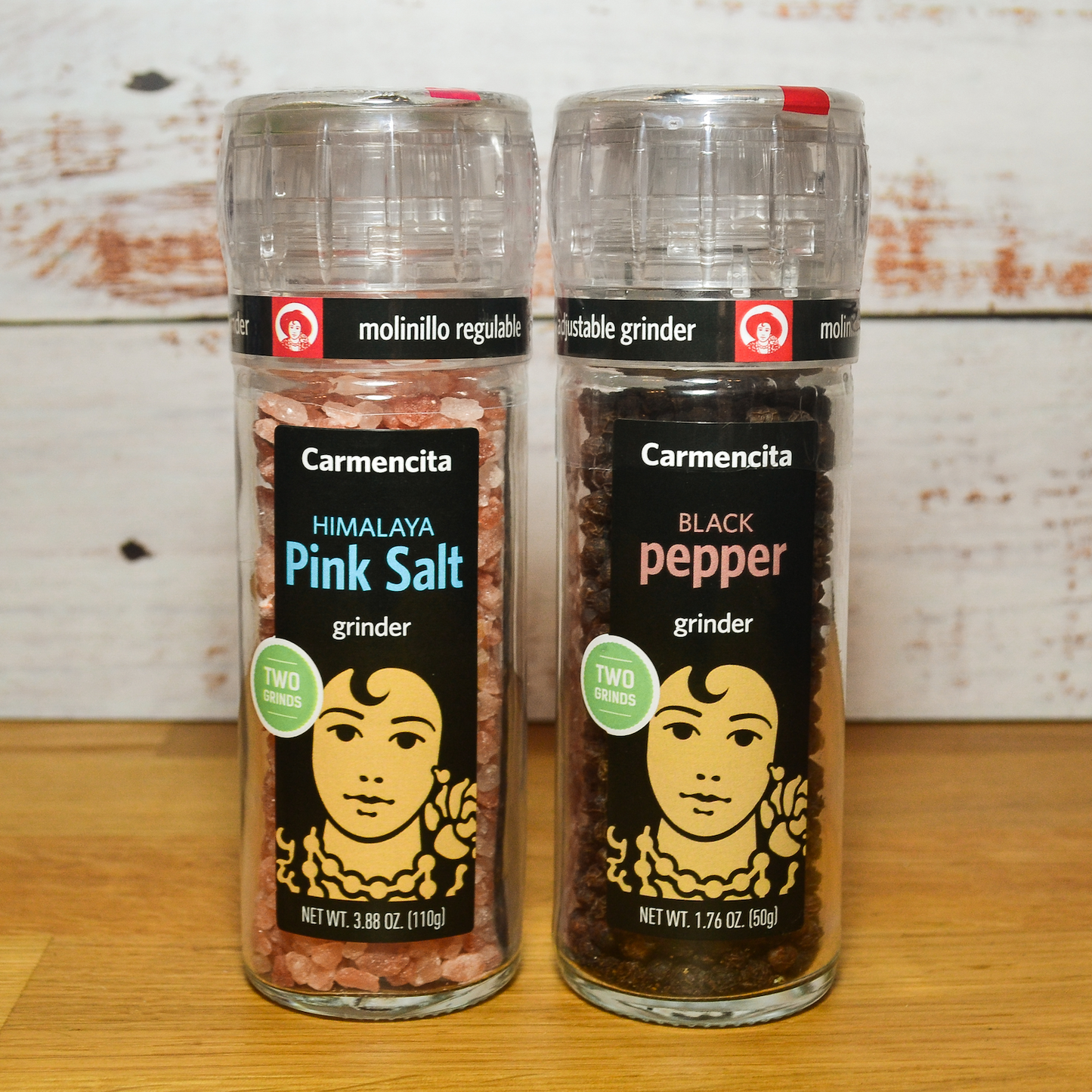 Carmencita Salt & Pepper Mini Grinders